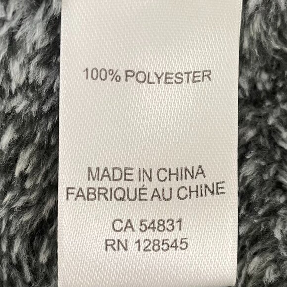 Daniel Buchler Shawl Collar Plush Tie Waist Polyester Robe Charcoal L/XL NWT - Picture 12 of 16